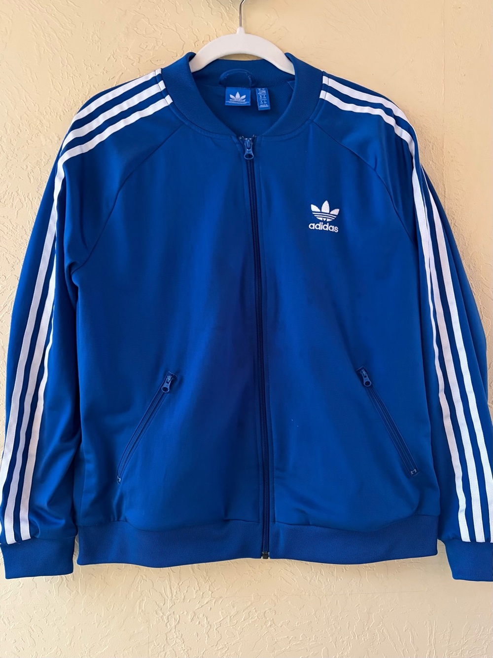 Adidas Women’s Bluebird Trefoil Track Jacket with White Stripes